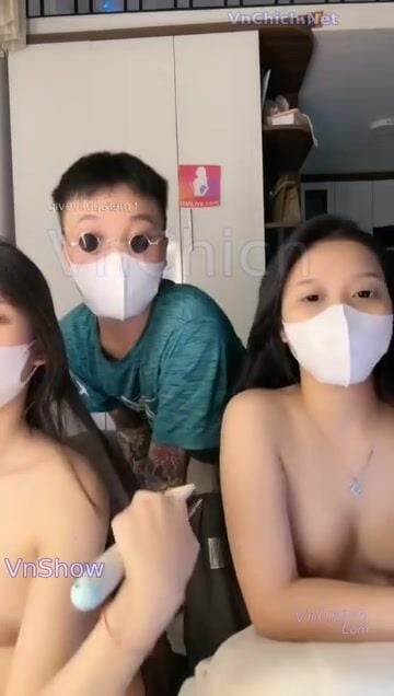 Em idol MMlive hana lồn hồng và con bạn dâm đãng livestream show some chịch bú lồn cá