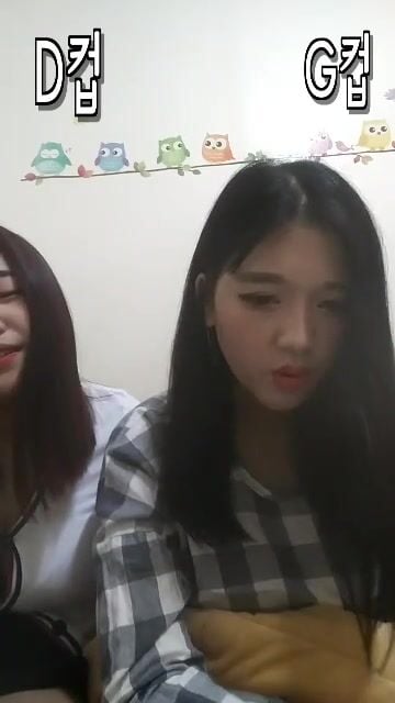 2 em người Hàn ngực bự live