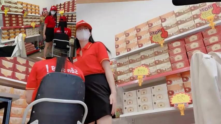 nhân viên siêu thị nứng lồn thủ dâm luôn ở chỗ làm - phần 21
