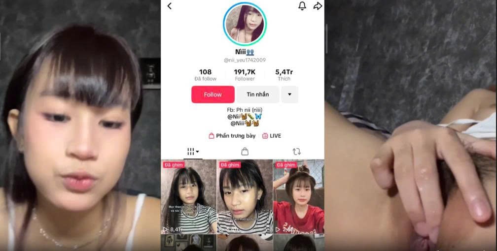 Em Nìii 2k9 hot tiktok live show lồn thủ dâm cực nứng