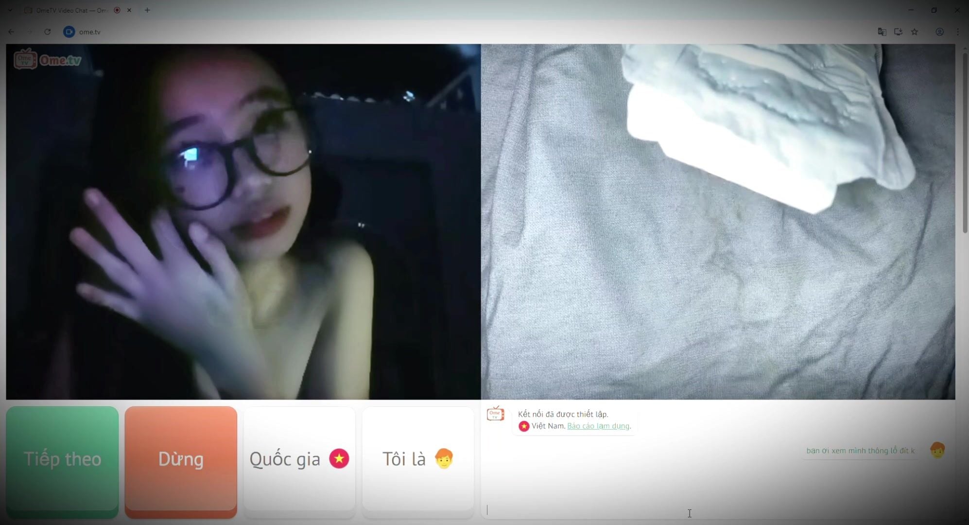 phản ứng của các em gái trên ometv phần 1