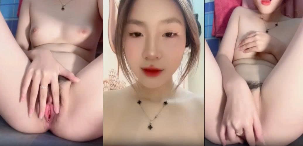 Gái mới lớn lồn hồng mặt xinh trả kèo thủ dâm cực nứng