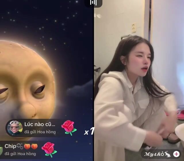 Trả kèo tiktok Lấy Bàn chảy Chà Khe Lồn Ướt Cả quần