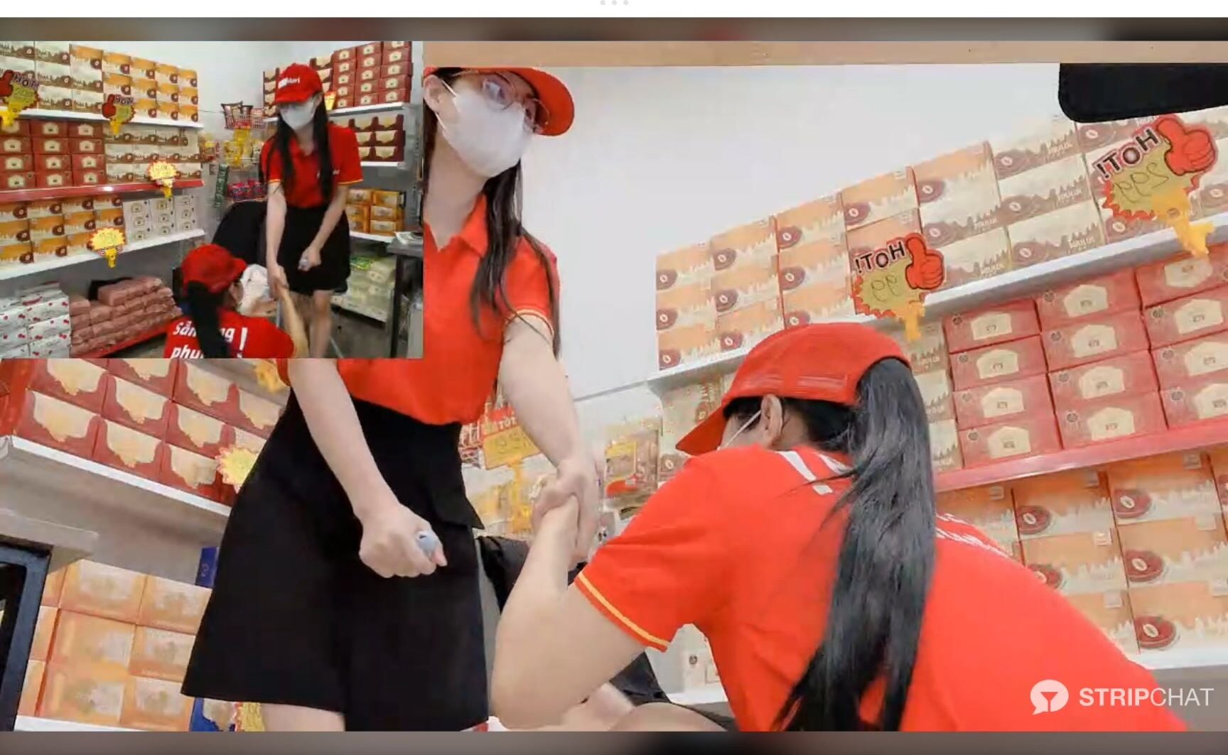 Stripchat em gái bán siêu thị phần 2.